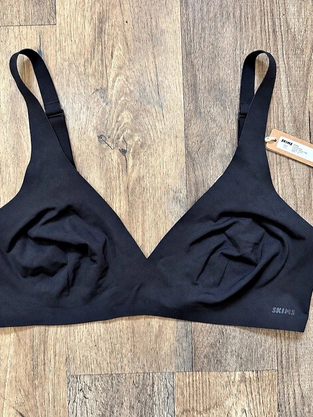 SKIMS Naked Plunge Bra in Black Waist 34DD NWT